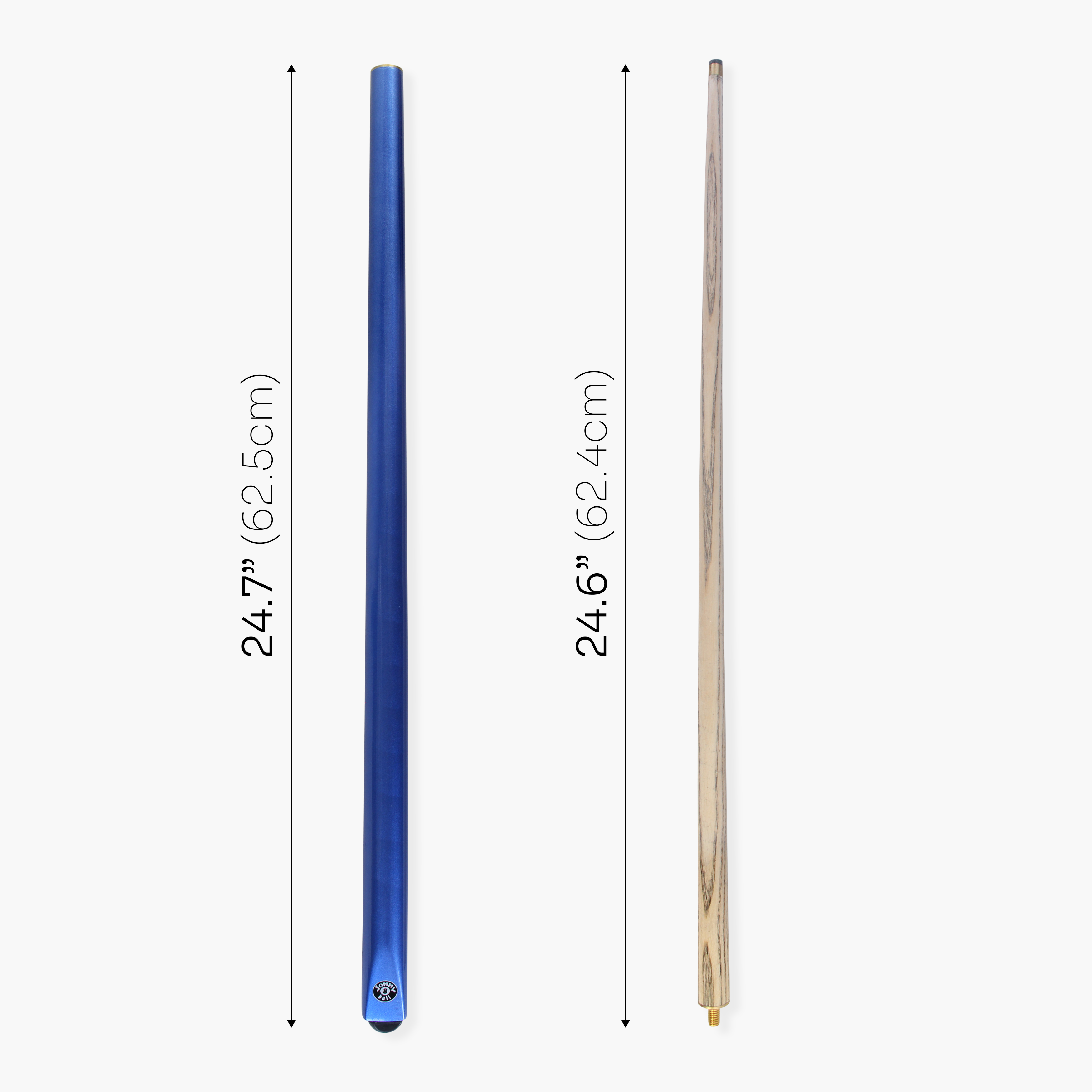 Jonny 8 Ball Metallic E-Series 2 Piece Centre Joint Snooker Pool Cue 9.5mm Tip