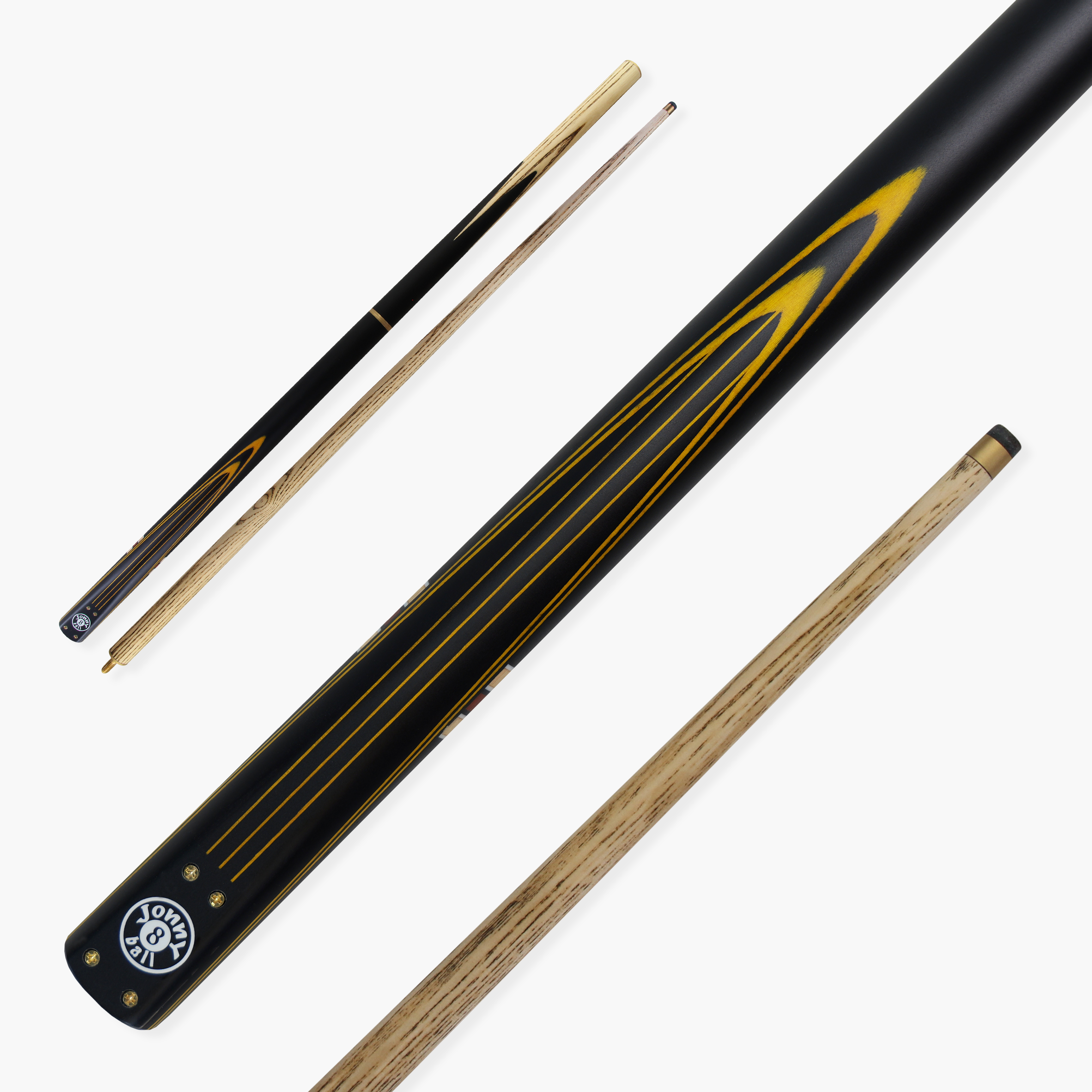 Jonny 8 Ball adjustable 57-inch 3-piece cue Cue + Case