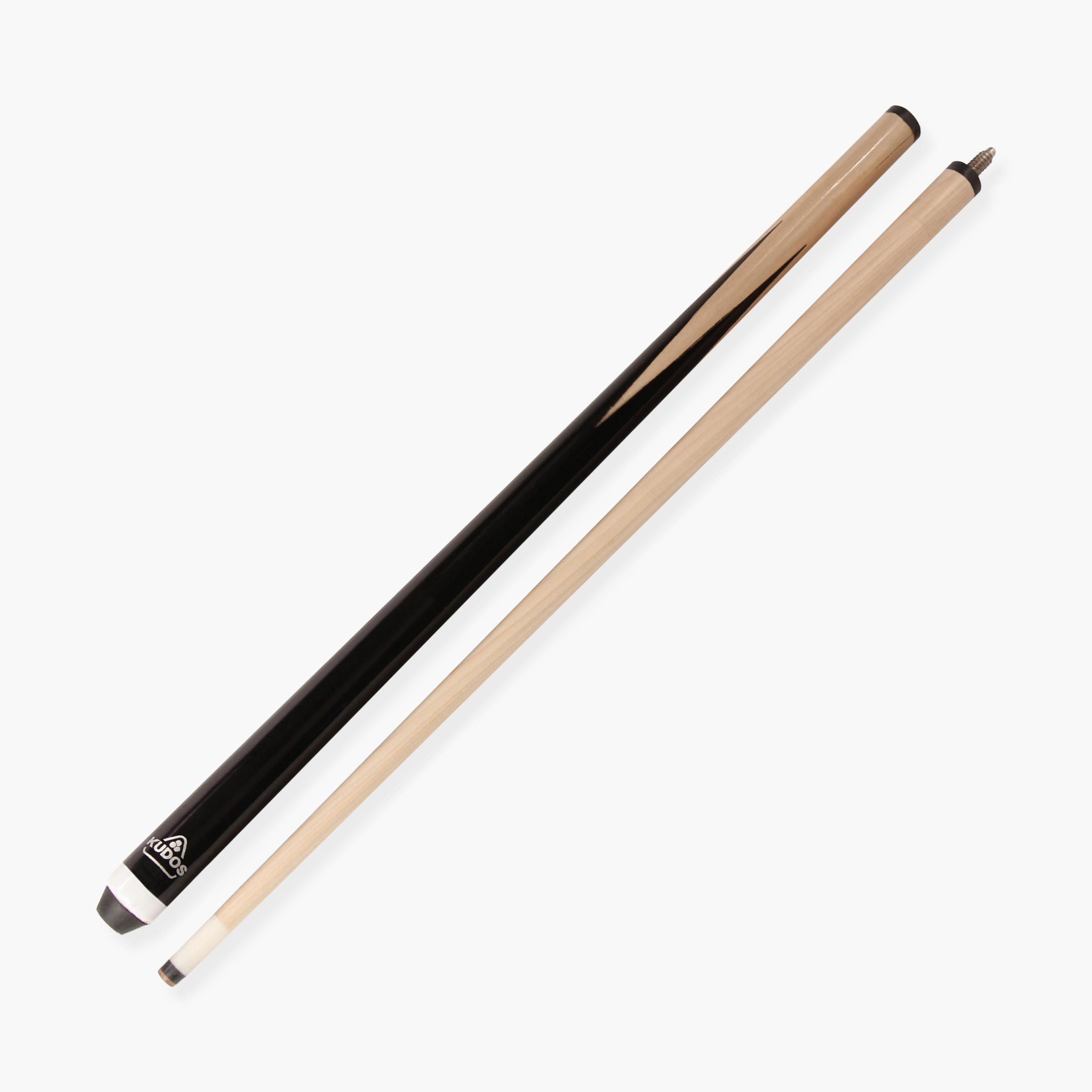 Kudos 54 Inch BLACK BUTT Economy 2pc Snooker Cue with 11mm Screw Tip