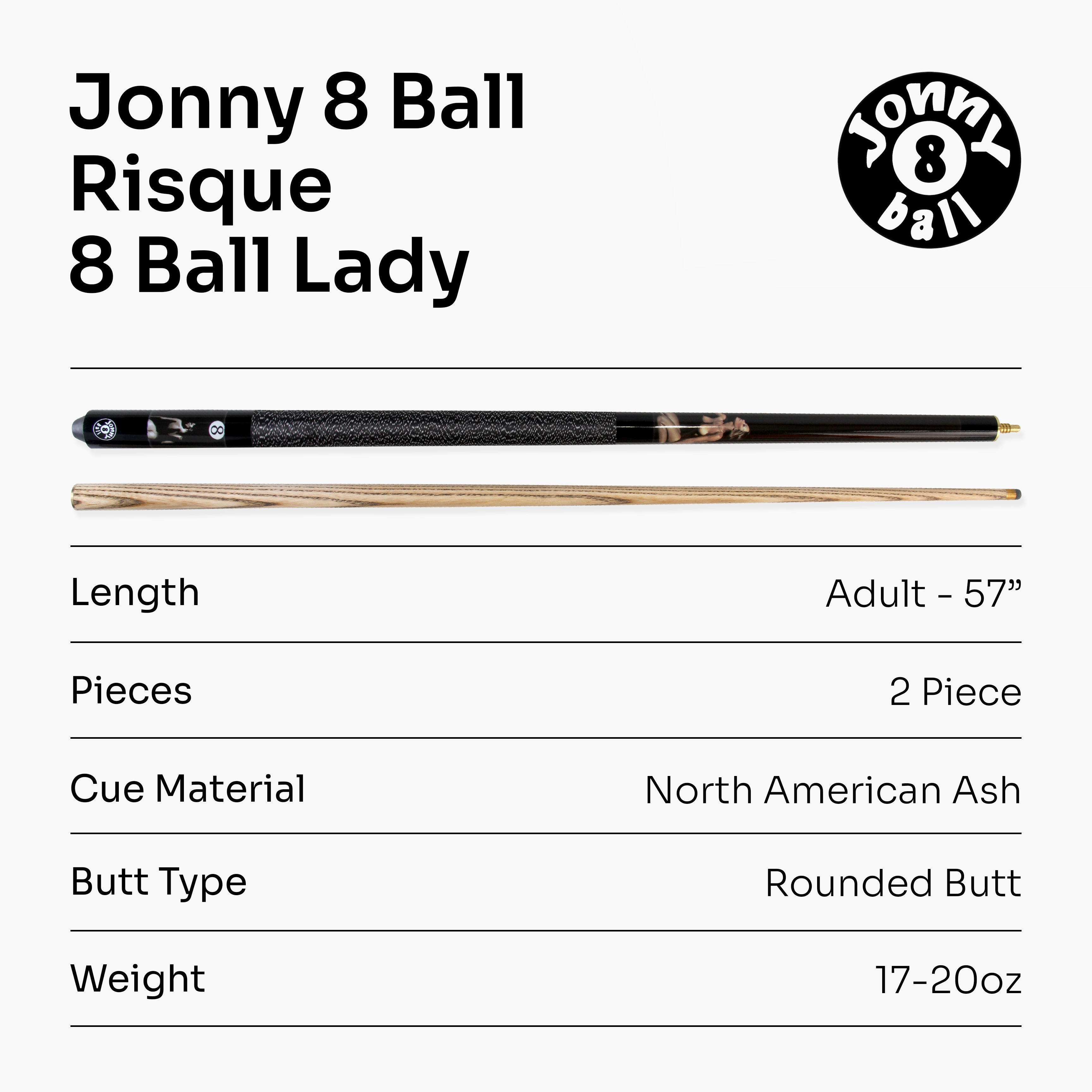 Jonny 8 Ball Risque 57-inch 2-piece cue