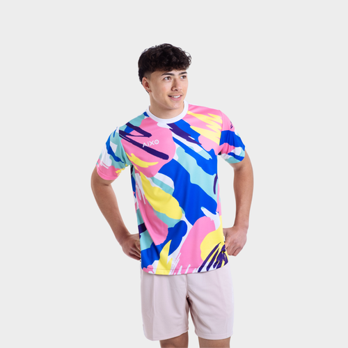 AIXO Abstract Mens Top Multicolour Aixo