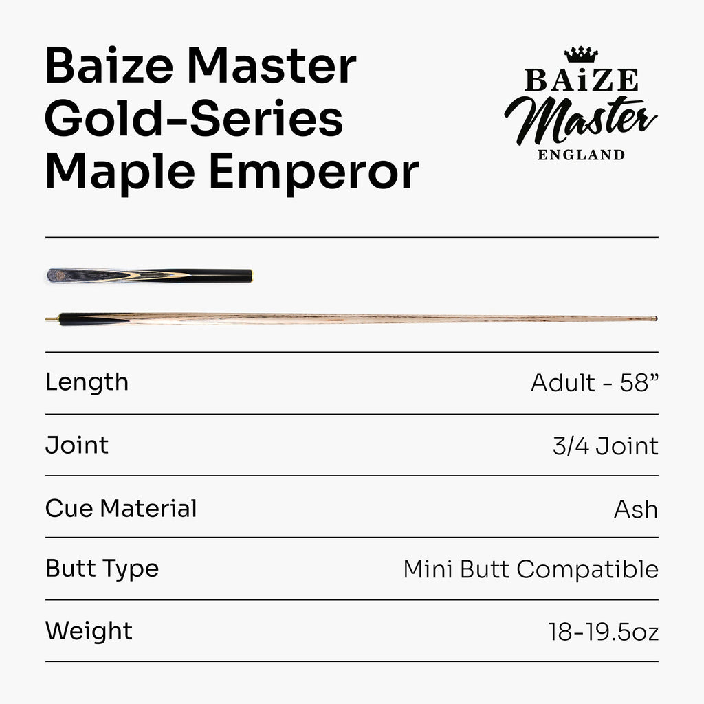 Baize Master G14 Maple Emperor 57-inch pool cue
