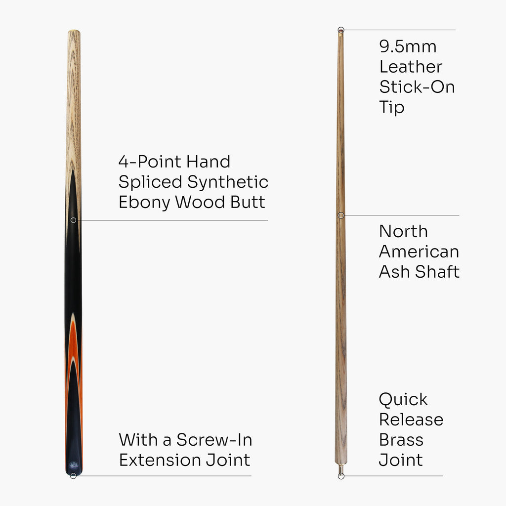 Baize Master Crucible 57-inch cue and case set