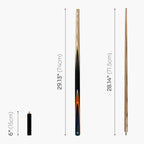 Baize Master Crucible 57-inch cue and case set