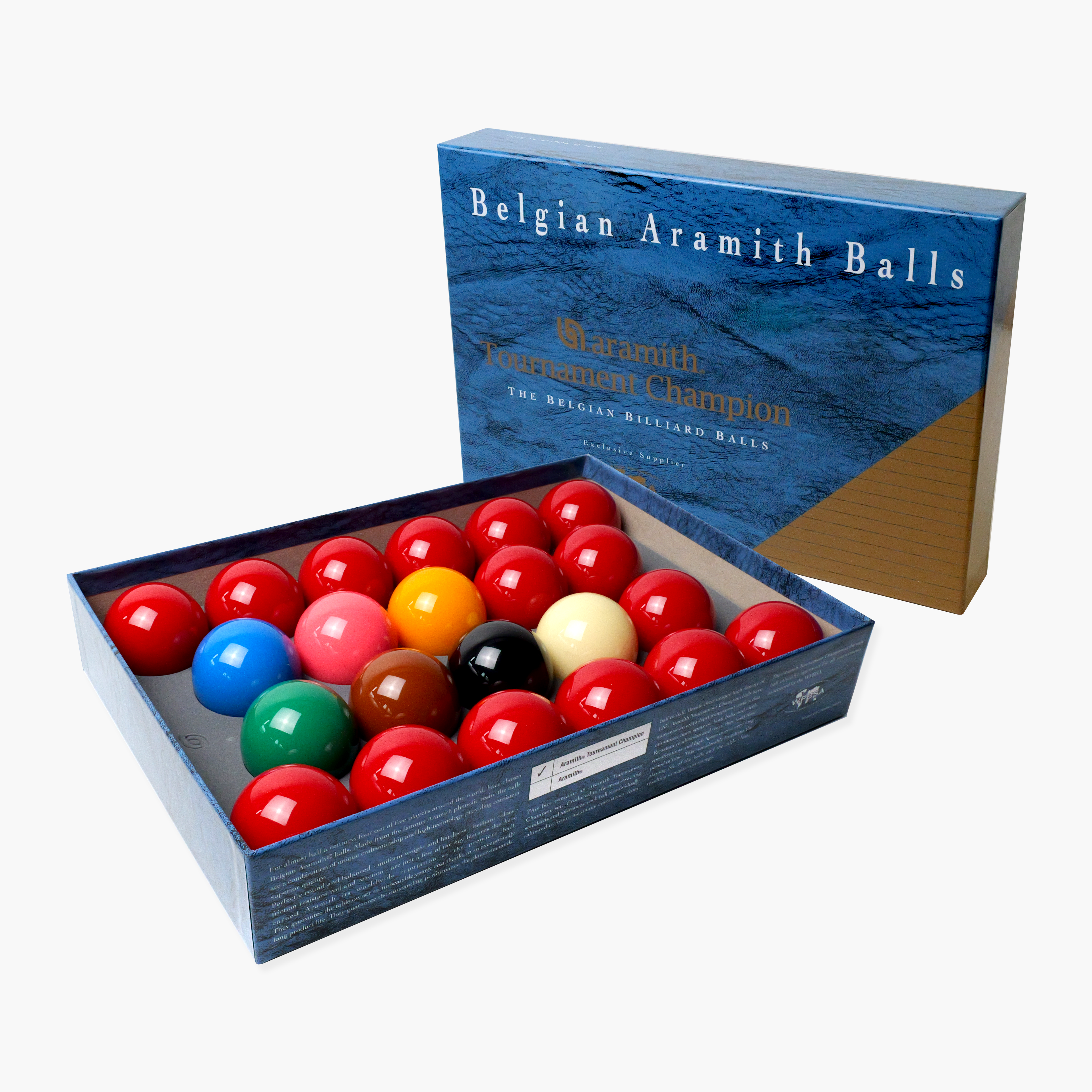 Aramith TOURNAMENT CHAMPION Full Size Snooker Ball Set