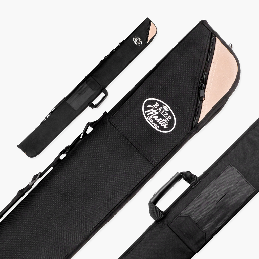LONG LUXURY THICK PADDED 3pc Cue Case for 3/4 JOINT Snooker Cue & Extension