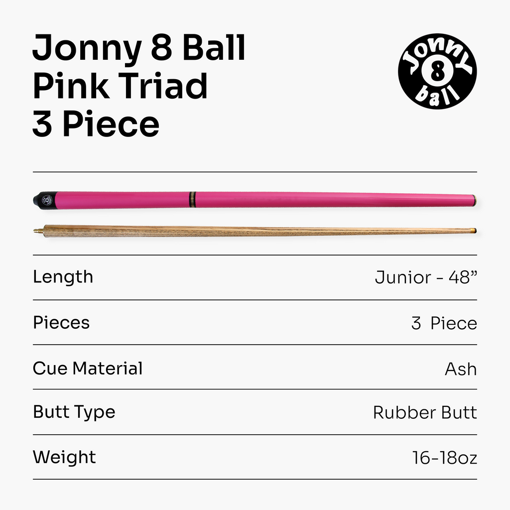 Jonny 8 Ball Triad 48-inch junior 3-piece cue