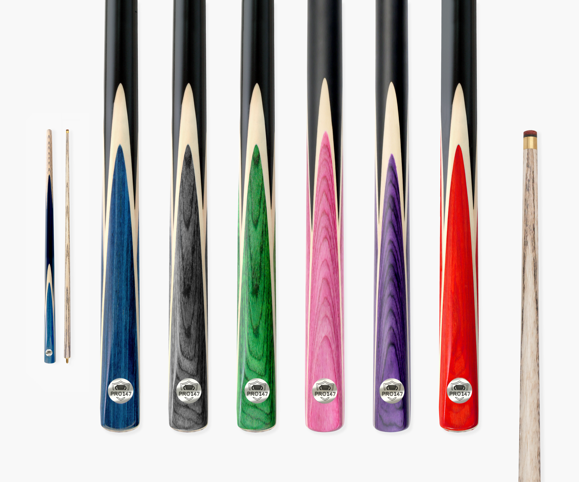 PRO147 Windsor 57 Inch 2 Piece Ash Snooker and Pool Cue with 9.5mm Tip