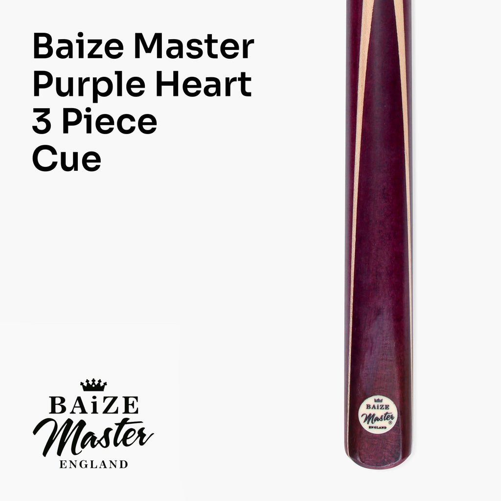 Baize Master Purple Heart 57-inch adjustable 3-piece cue