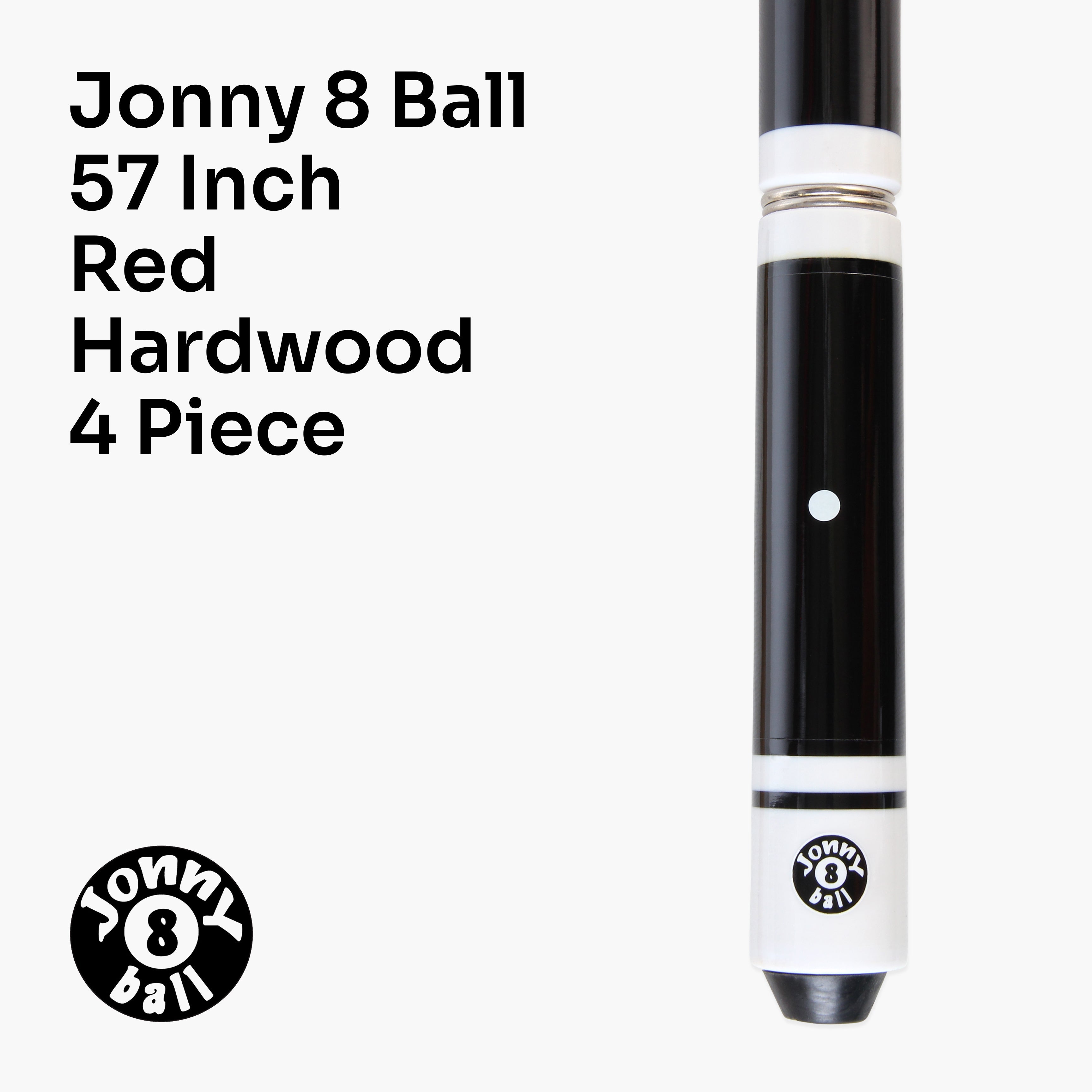 Jonny 8 Ball adjustable 4-piece cue with spare tips