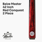 Baize Master Silver Series Conquest 42-inch junior cue and case set