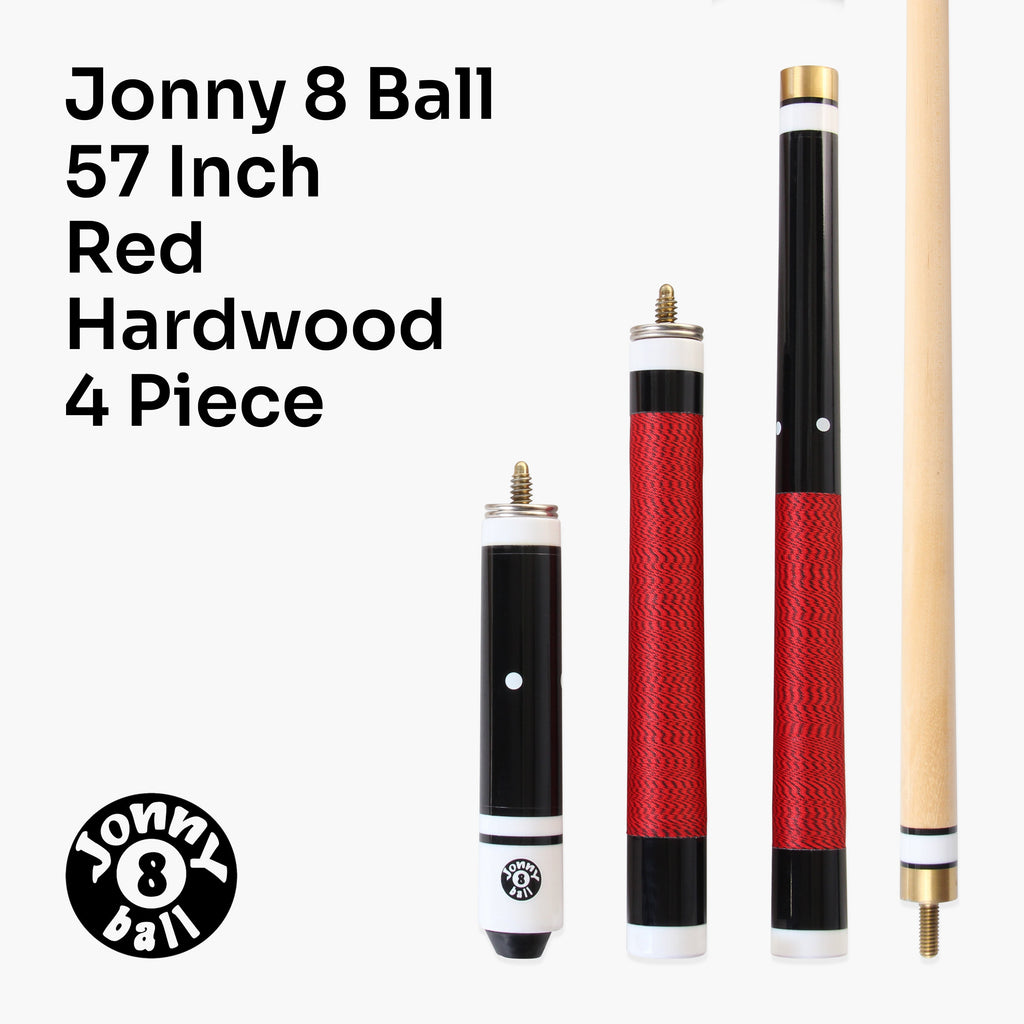 Jonny 8 Ball adjustable 4-piece cue with spare tips