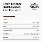 Baize Master G14 Red Emperor 57-inch pool cue
