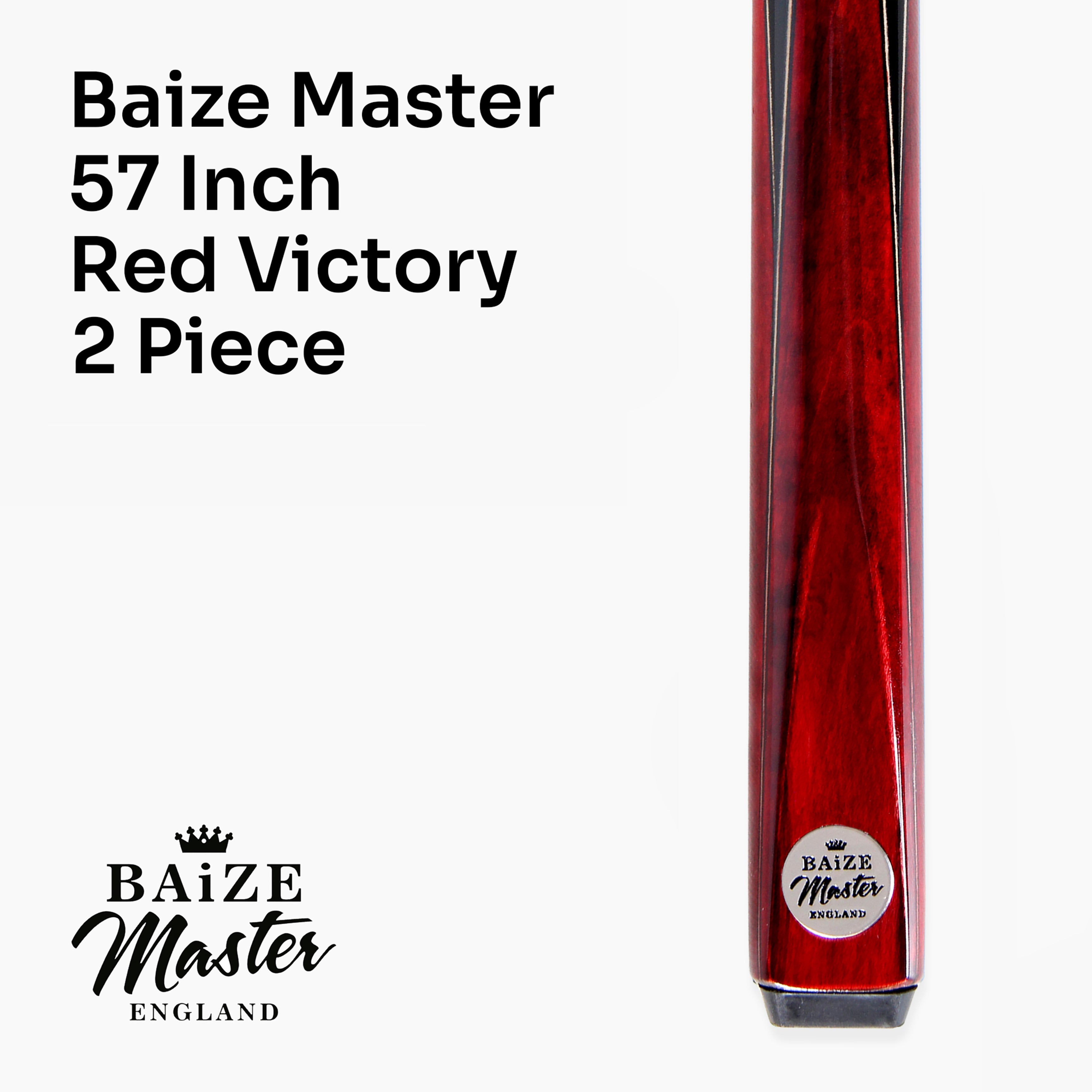 Baize Master Victory 57-inch 2-piece cue - 9.5mm tip