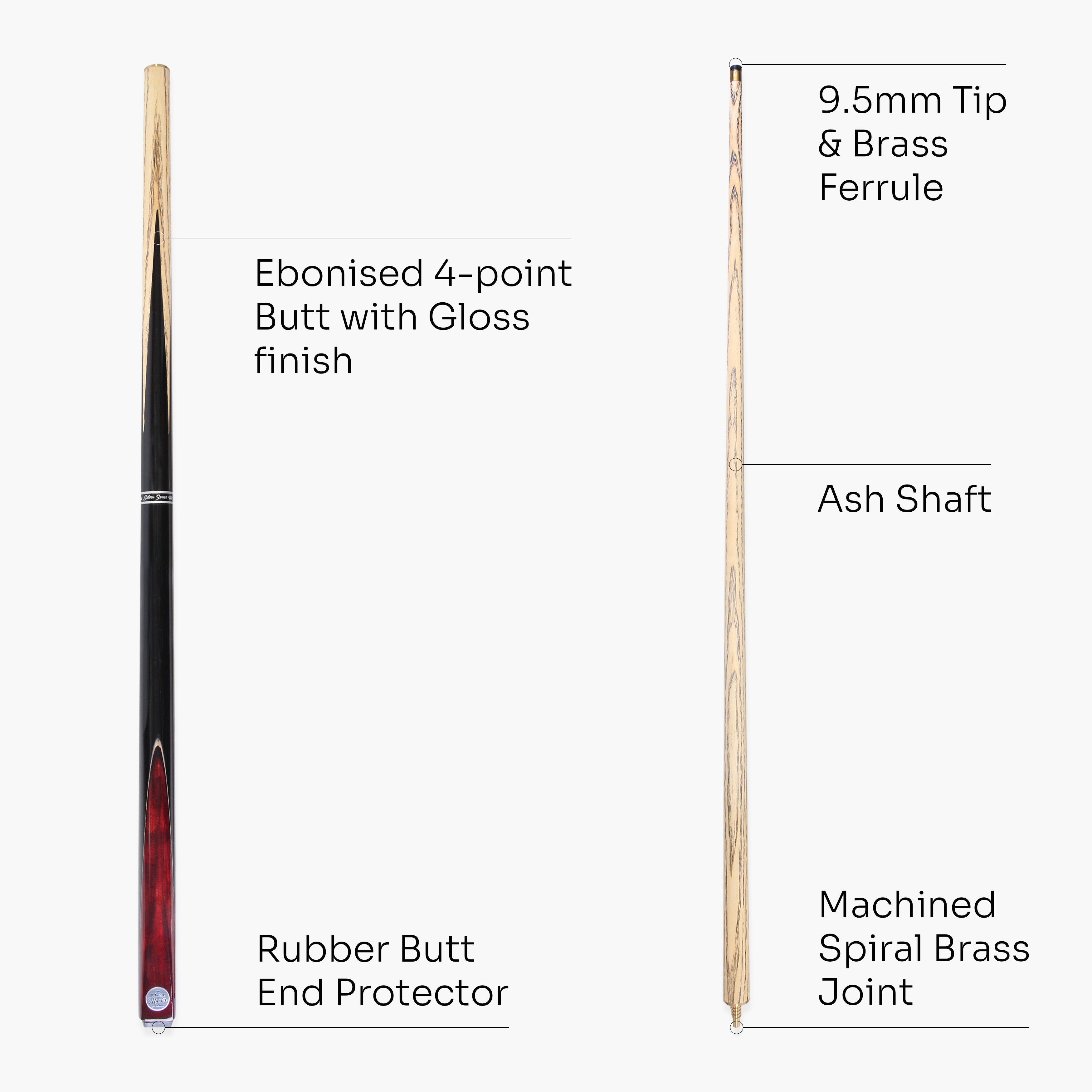 Baize Master Victory 57-inch 2-piece cue - 9.5mm tip