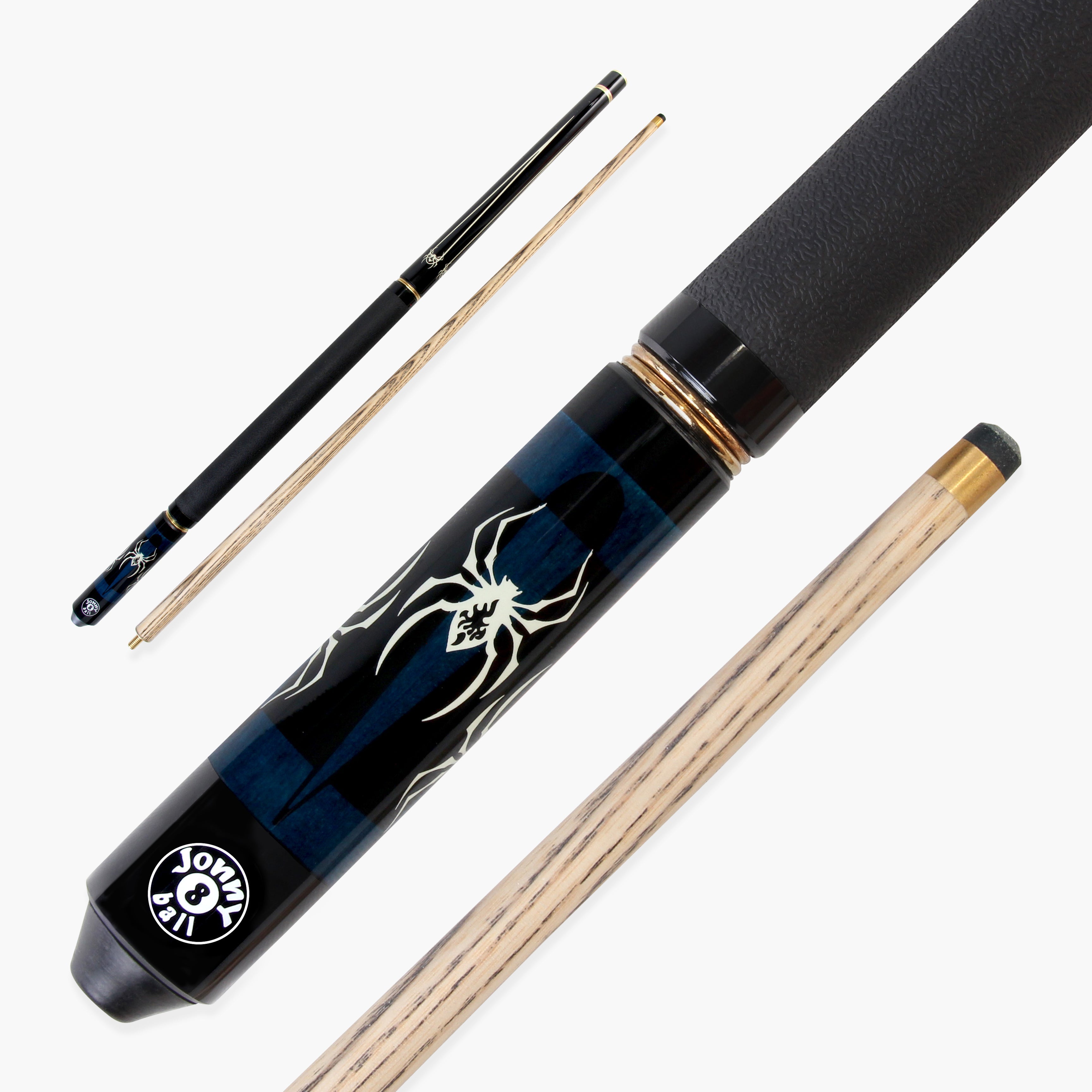 Jonny 8 Ball adjustable 57-inch 4-piece pool cue Cue + Case