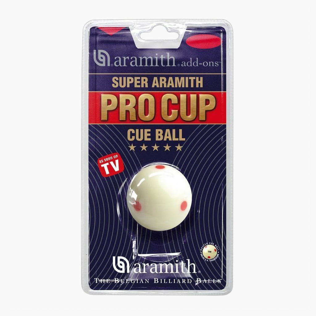 Aramith Pro Cup 2 1/4-inch spotted pool cue ball
