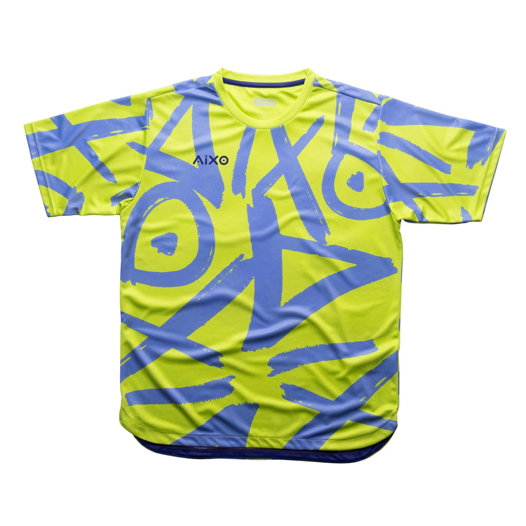 Aixo Tagged Mens Top Lime