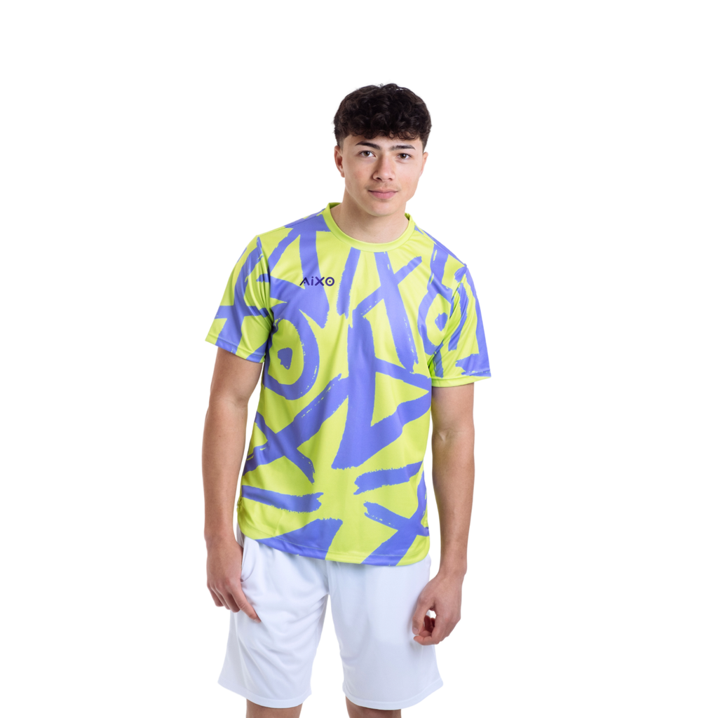 Aixo Tagged Mens T Shirt Teal