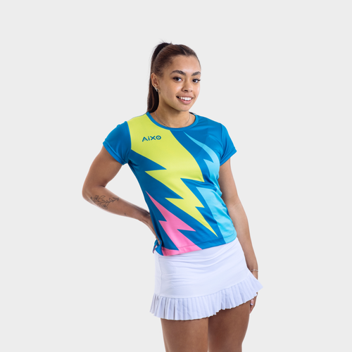 Aixo Bolt Womens Top Teal Aixo