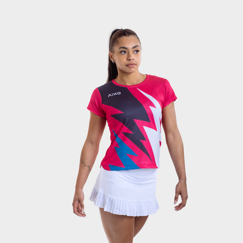 Aixo Bolt Womens Top Pink Aixo