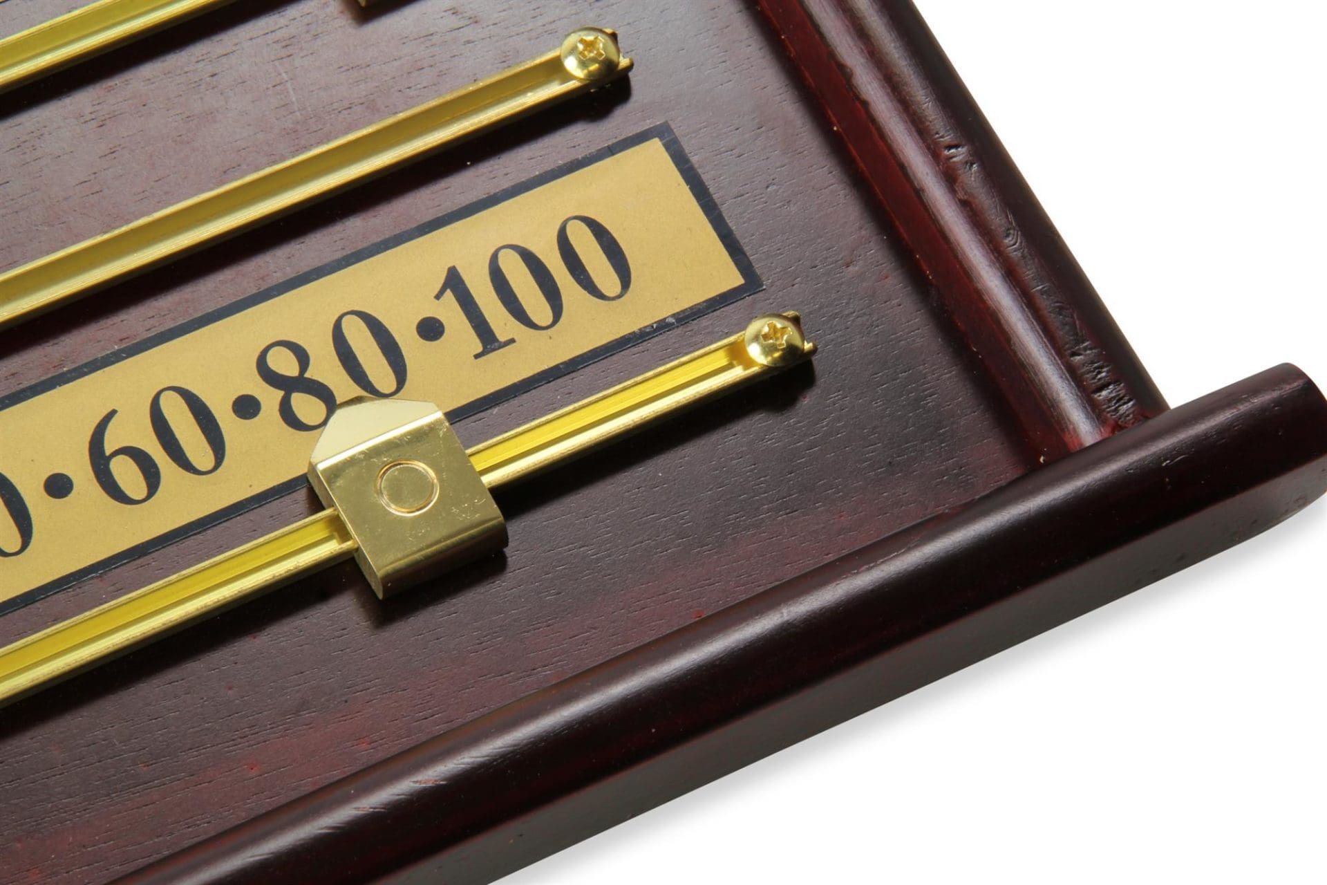 Mahogany 4-player snooker scoreboard