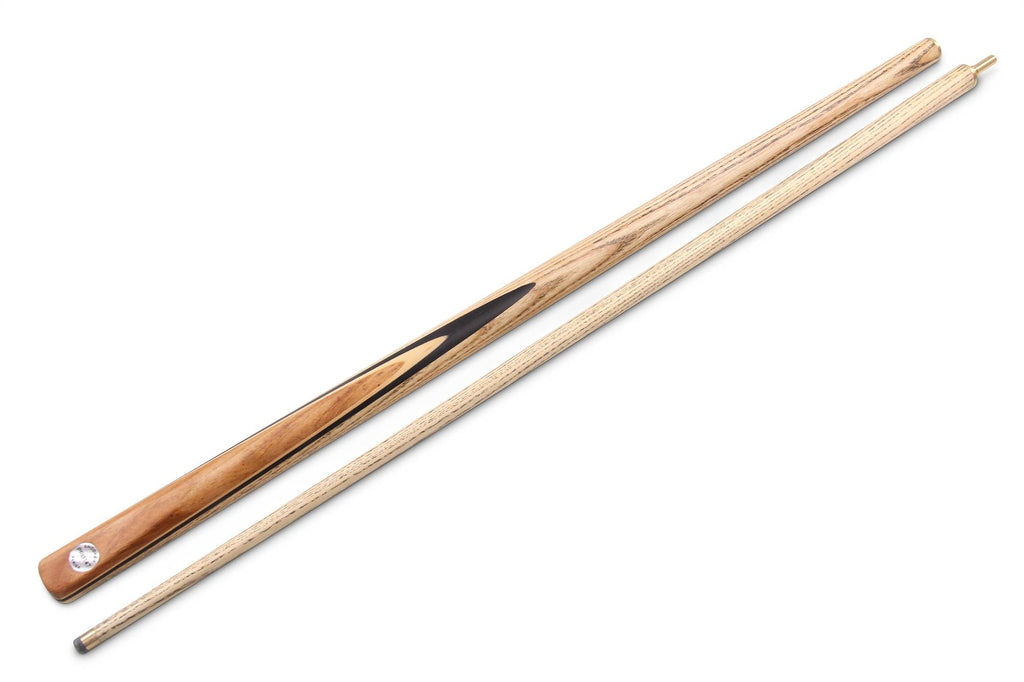 PRO147 CLASSIC ROSEWOOD P3/E 57 Inch Snooker Pool Cue Set 2pc Centre Joint Non-matching Ash Cue with PRO147 Long Telescopic Extension, Mini Butt and 3 Slot Case - 9.5mm Tip