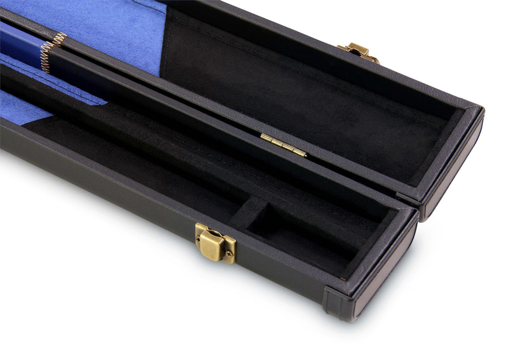 Deluxe chequered 1-piece cue case - 2 cues
