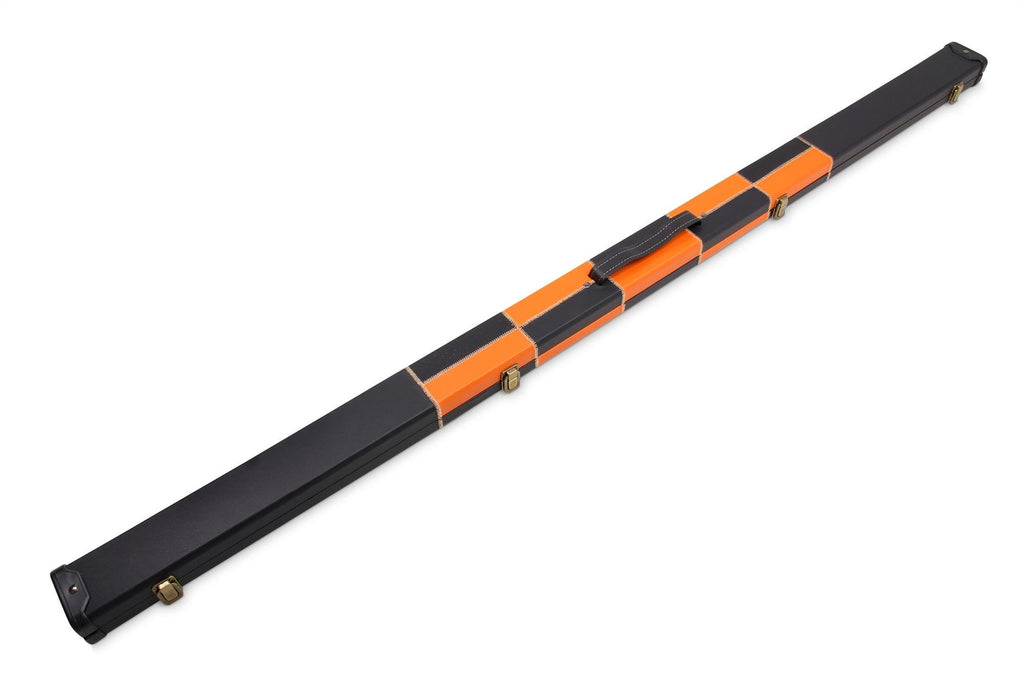 Deluxe chequered 1-piece cue case - 2 cues