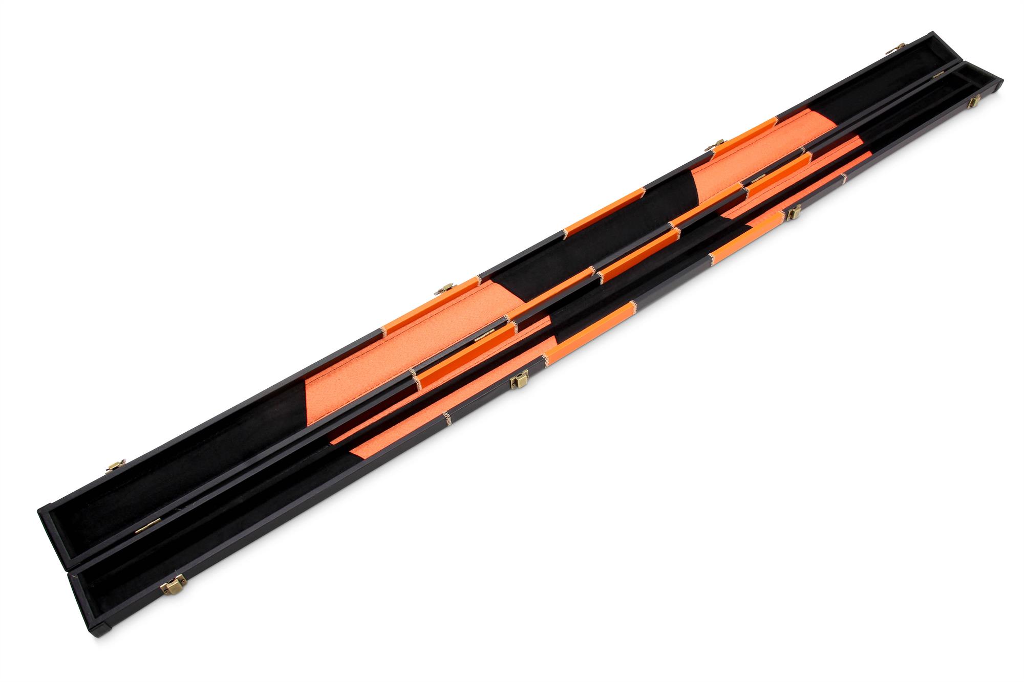 Deluxe chequered 1-piece cue case - 2 cues