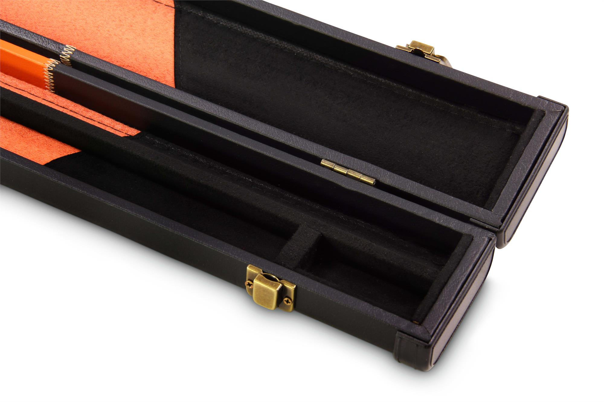 Deluxe chequered 1-piece cue case - 2 cues