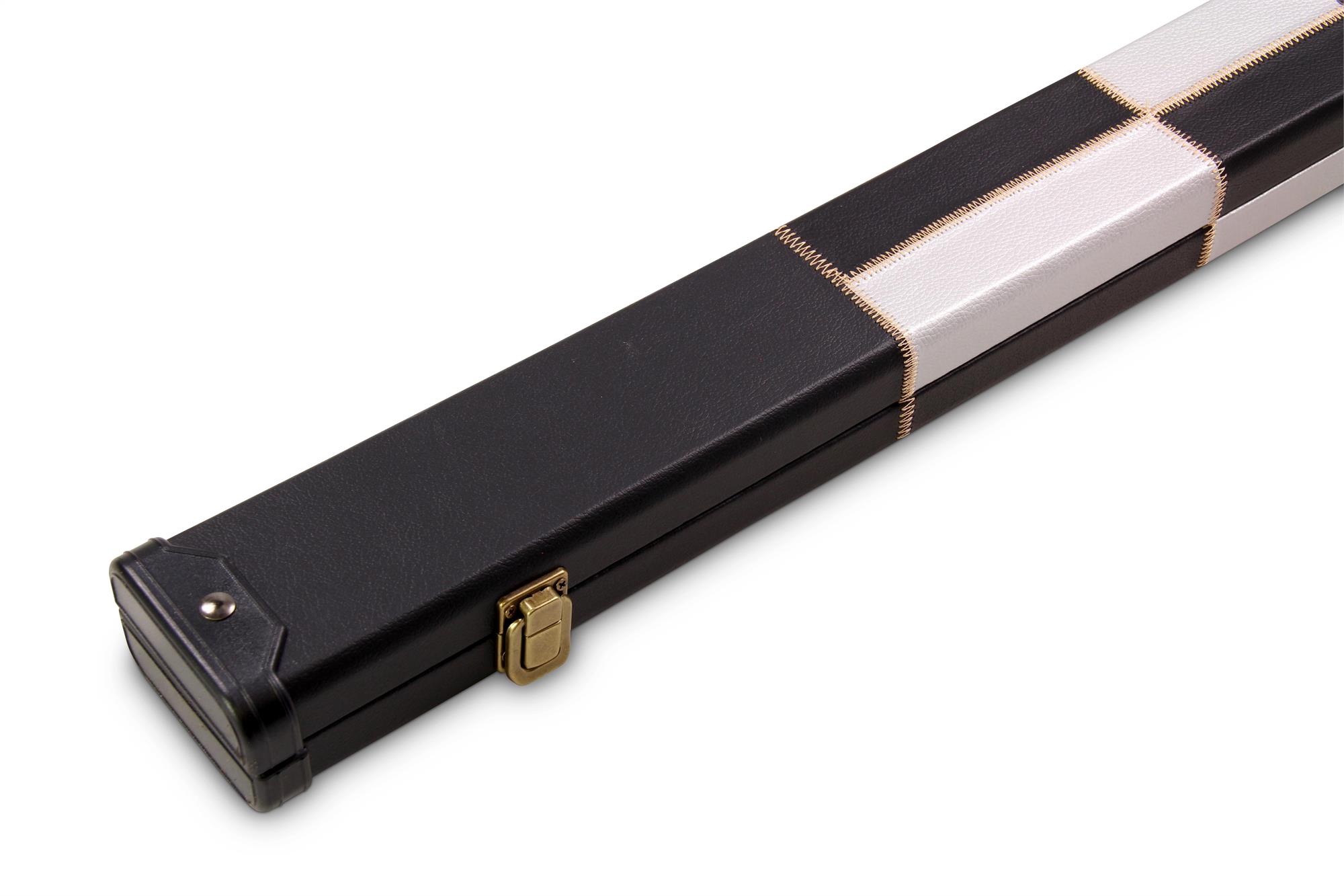 Deluxe chequered 1-piece cue case - 2 cues
