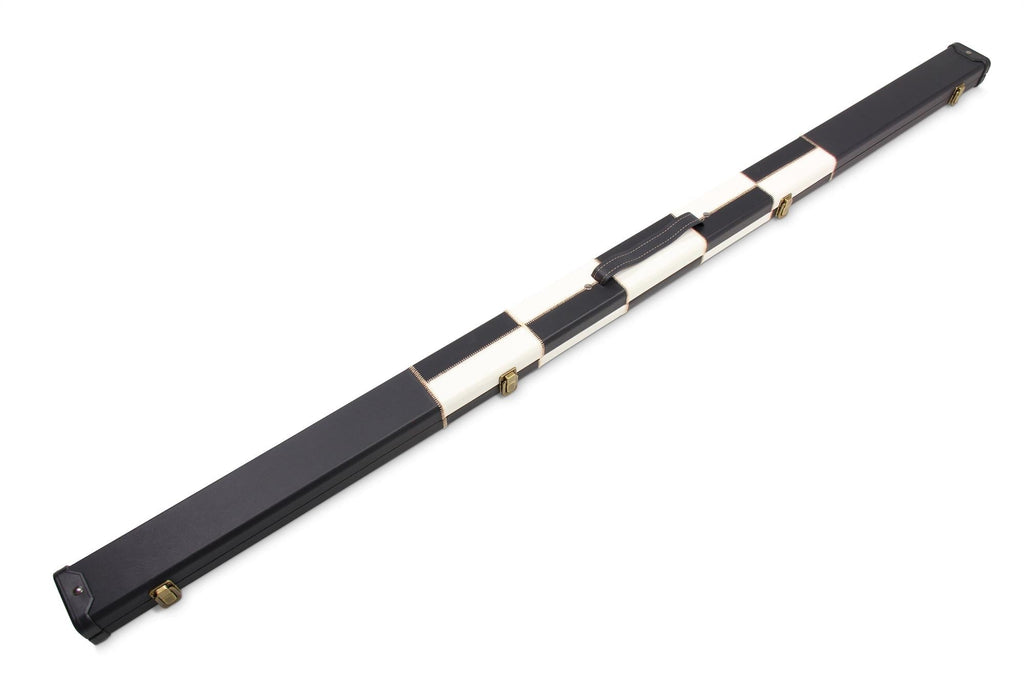 Deluxe chequered 1-piece cue case - 2 cues