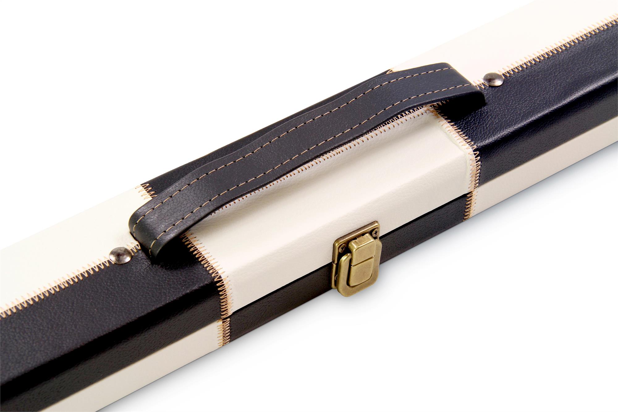 Deluxe chequered 1-piece cue case - 2 cues