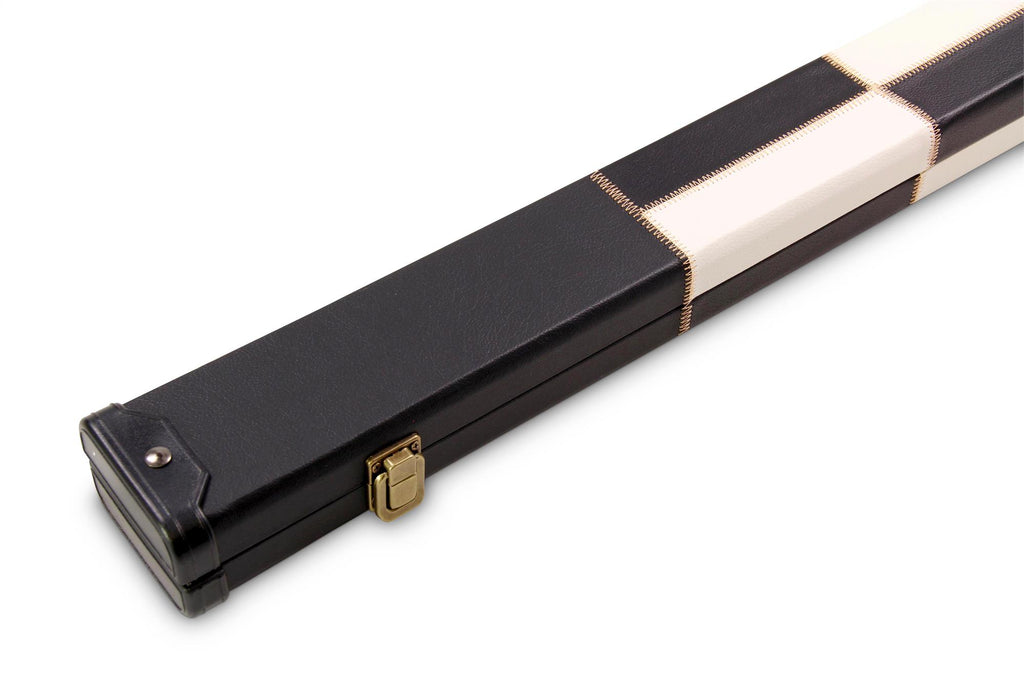 Deluxe chequered 1-piece cue case - 2 cues