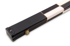 Deluxe chequered 1-piece cue case - 2 cues