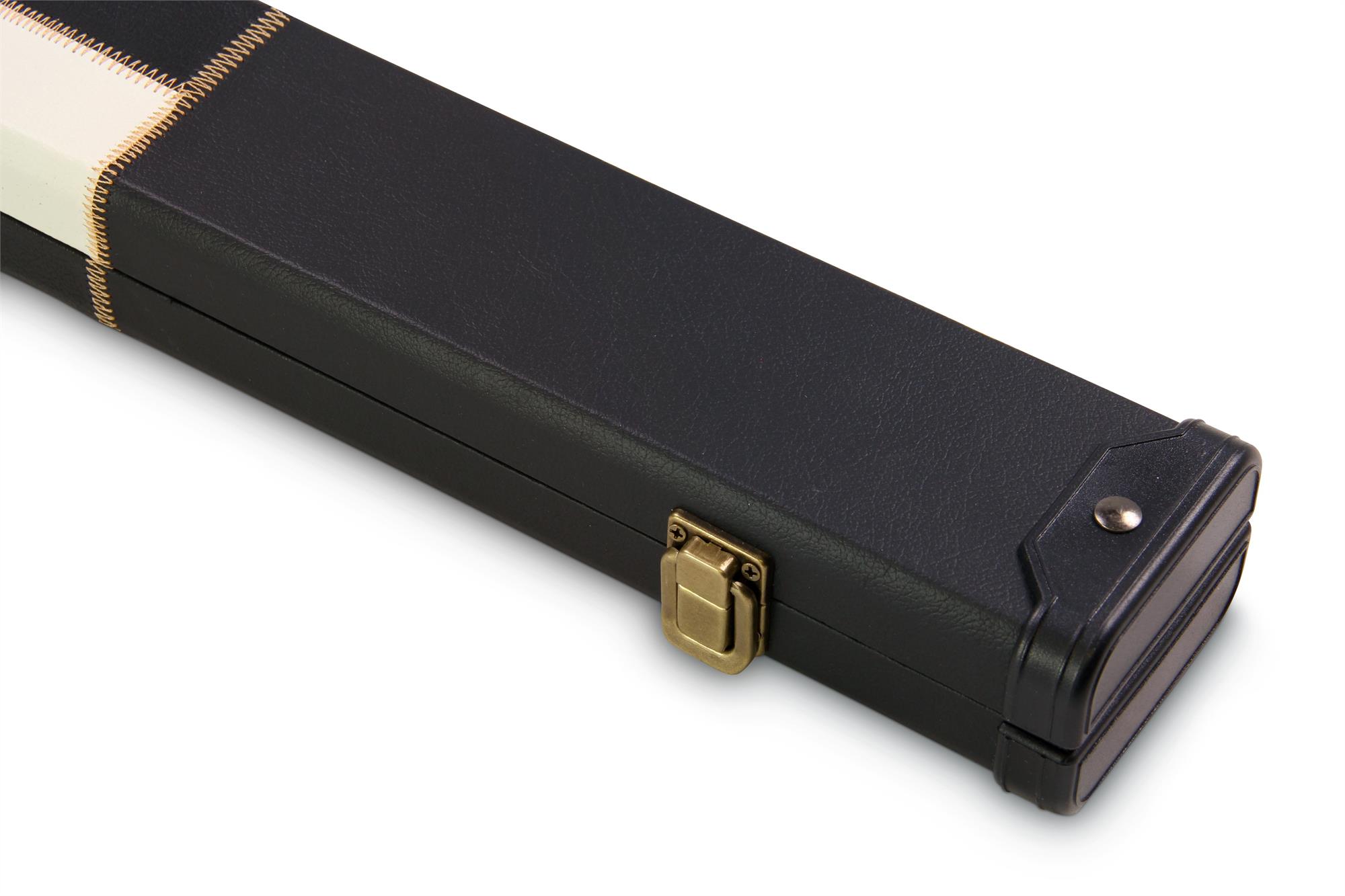 Deluxe chequered 1-piece cue case - 2 cues