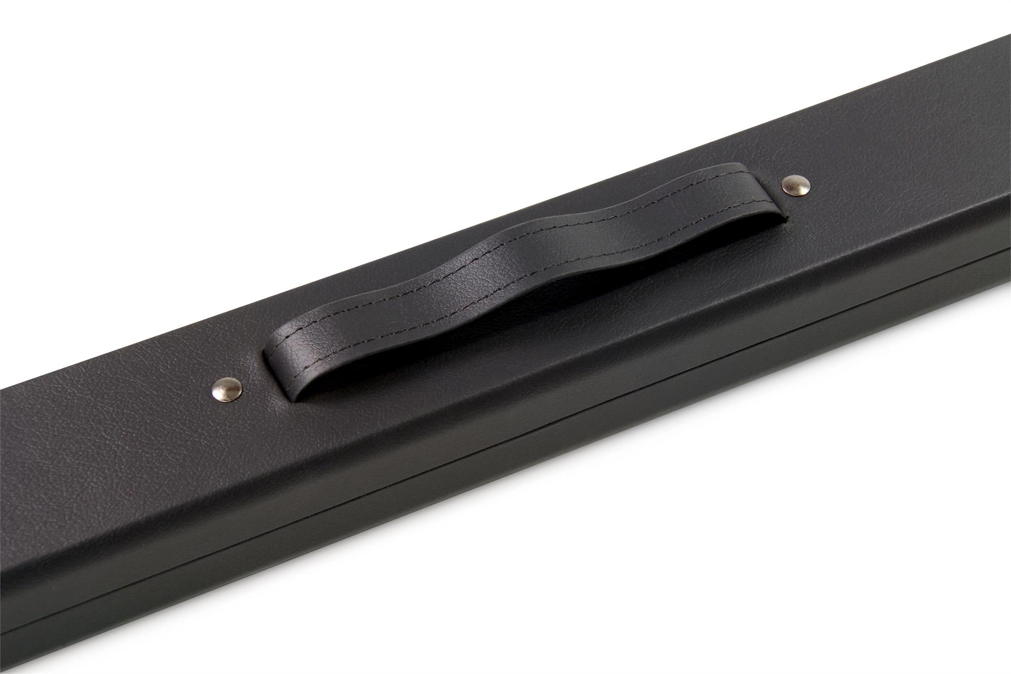 Deluxe medium black 48-inch junior cue case