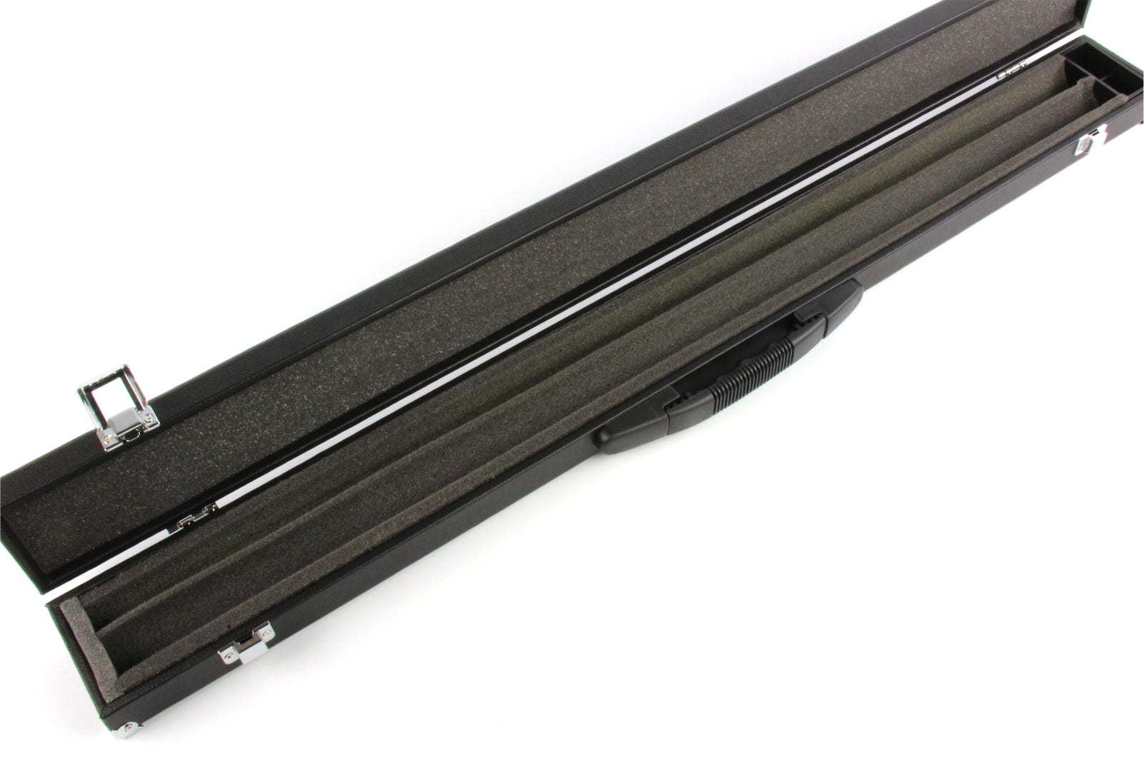 2-piece cue case with chalk compartment