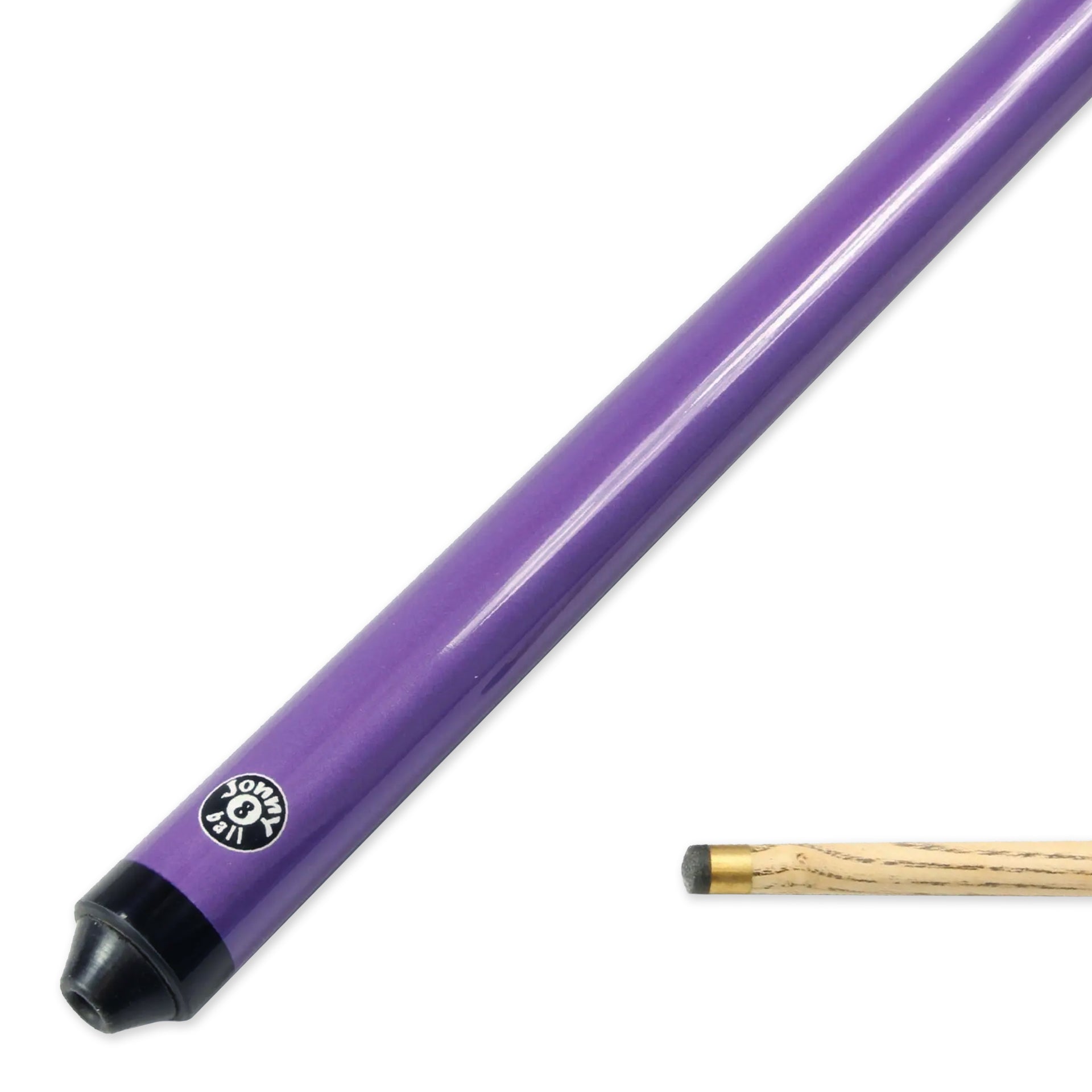Jonny 8 Ball 52 Inch PURPLE JET 2pc Ash Pool Snooker Cue - 10mm Tip
