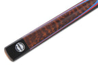 PRO147 Snakewood 57 Inch 3 Piece Length Adjustable Snooker Pool Cue 9.5mm Tip