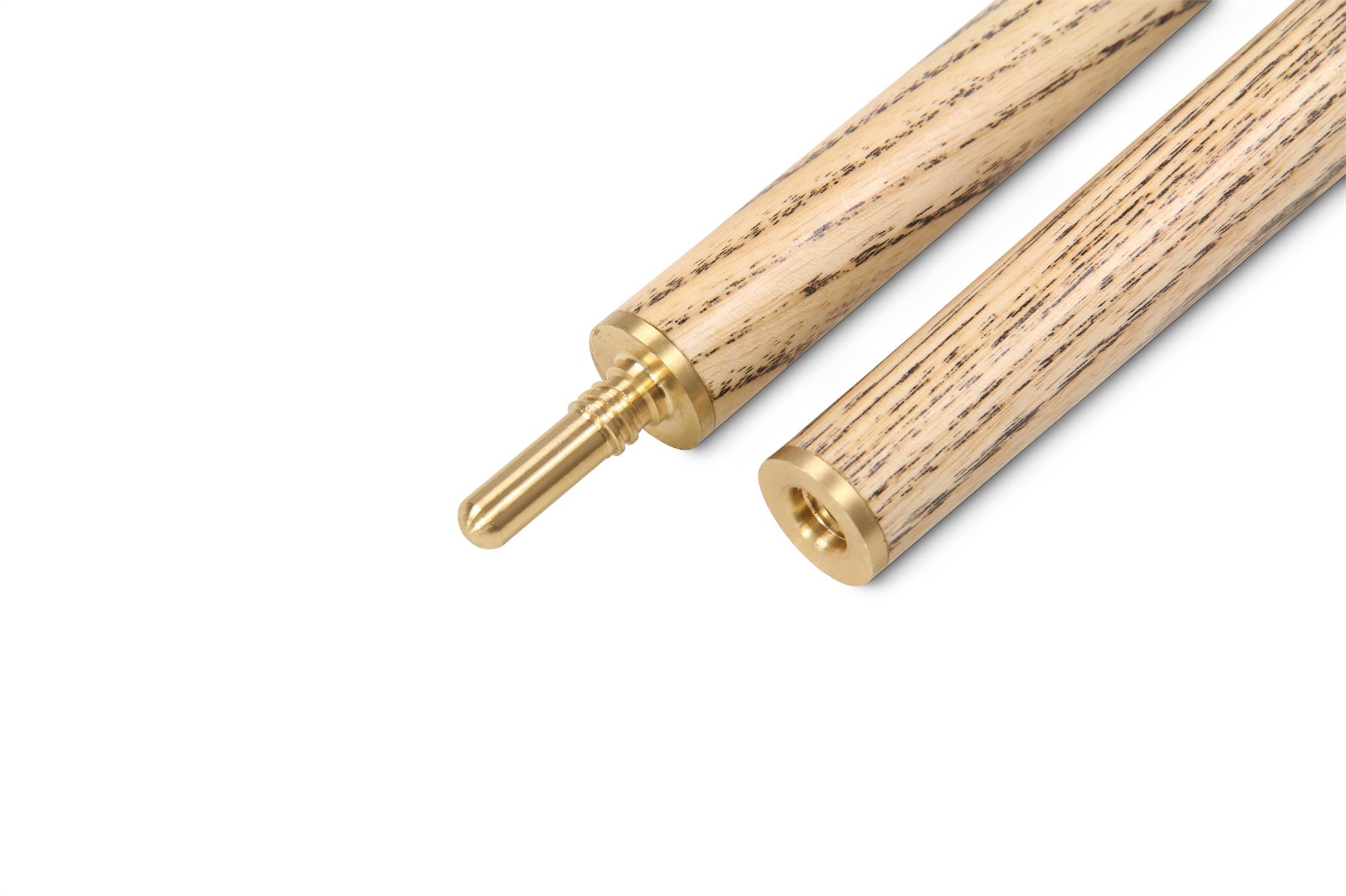 PRO147 CLASSIC WALNUT MAPLE P4/E 57 Inch Snooker Pool Cue Set 2pc Centre Joint Non-matching Ash Cue with PRO147 Long Telescopic Extension, Mini Butt and 3 Slot Case - 9.5mm Tip